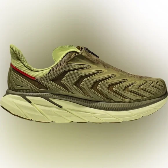 NWT Hoka Project Clifton Avocado Dark Citron Unisex Shoes ADCT Olive Green